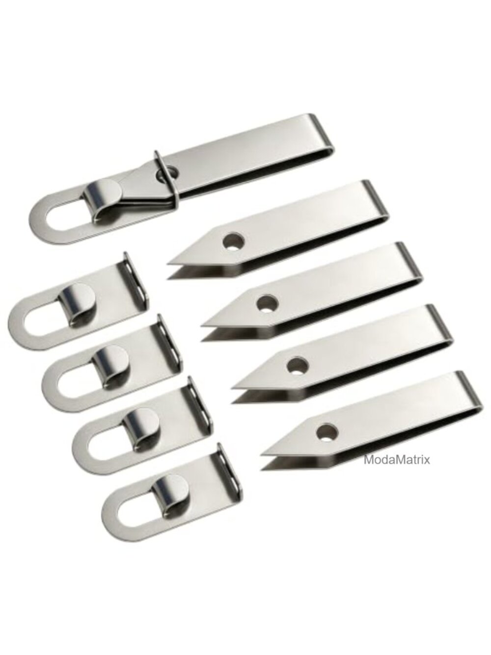 5 PCS Precision Key Chain Tweezers Stainless Steel Clip On First Aid Splinter